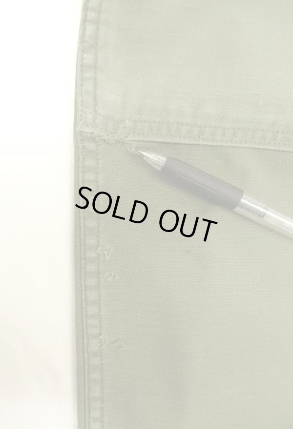 画像7: 60'S アメリカ軍 US ARMY "OG107" 初期モデル コットンサテン 平ボタン ベイカーパンツ MEDIUM (VINTAGE)