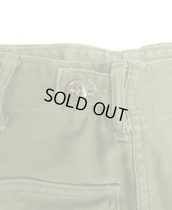 画像5: 60'S アメリカ軍 US ARMY "OG107" 初期モデル コットンサテン 平ボタン ベイカーパンツ MEDIUM (VINTAGE)