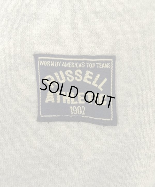 画像3: 90'S RUSSELL ATHLETIC ライン入りリブ Vネック スウェットシャツ ヘザーグレー USA製 (VINTAGE)