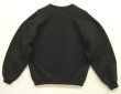 画像4: 90'S RUSSELL ATHLETIC 前Vガゼット付き クルーネック スウェットシャツ ブラック メキシコ製 (VINTAGE)