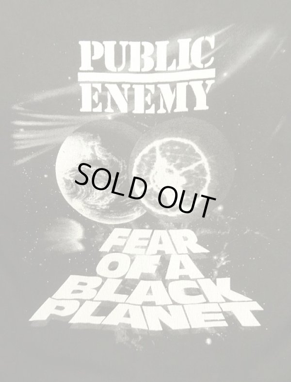画像6: 90'S PUBLIC ENEMY "FEAR OF A BLACK PLANET" シングルステッチ 両面プリント 半袖 Tシャツ ブラック USA製 (VINTAGE)
