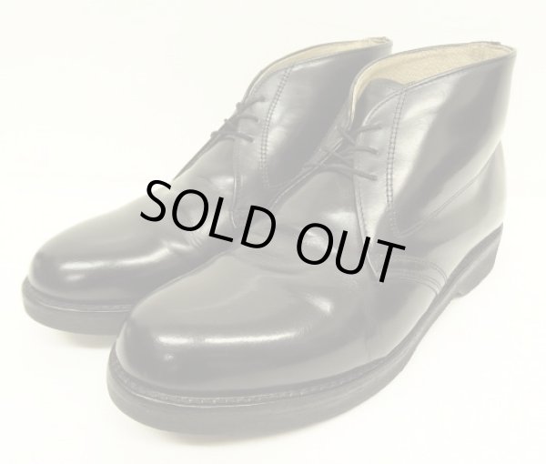 画像1: 80〜90'S WEINBRENNER レザー ポストマン チャッカブーツ ブラック USA製 (VINTAGE)