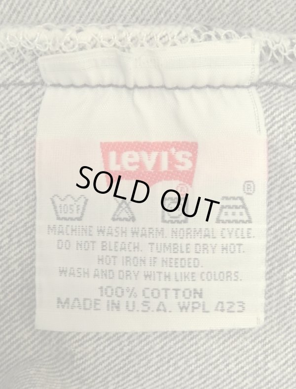 画像2: 90'S LEVIS 501 デニム 先染めブラック W33L30 USA製 (VINTAGE)