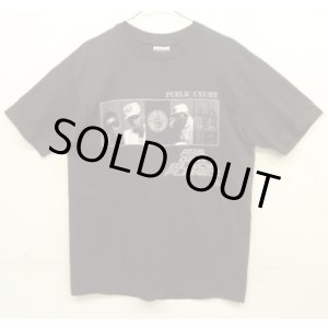 画像: 90'S PUBLIC ENEMY "FEAR OF A BLACK PLANET" シングルステッチ 両面プリント 半袖 Tシャツ ブラック USA製 (VINTAGE)