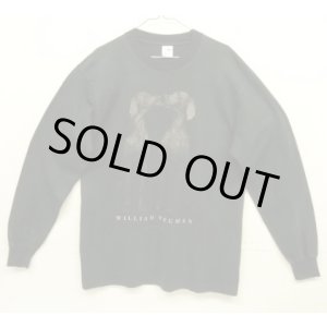 画像: 90'S WILLIAM WEGMAN "ARC" 長袖 Tシャツ ブラック USA製 (VINTAGE)