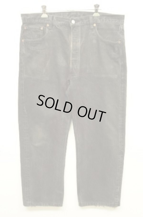 画像1: 90'S LEVIS 501 デニム ブラック USA製 W36L32 (VINTAGE)