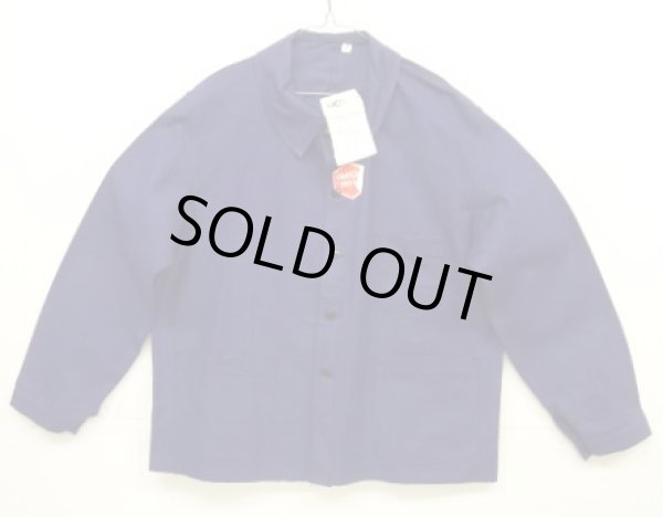 画像1: 60'S KONECO ワークジャケット カバーオール インクブルー (DEADSTOCK)