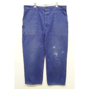 画像: 70'S ユーロワーク ワークパンツ フェードブルー (VINTAGE)