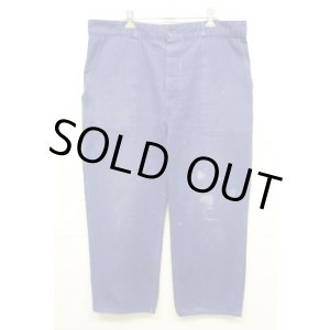 画像: 70'S ユーロワーク ワークパンツ フェードブルー (VINTAGE)