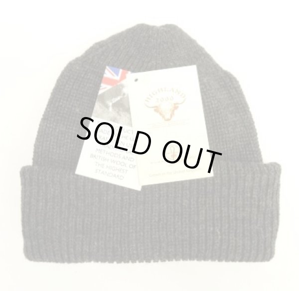 画像1: HIGHLAND 2000 ウール ワッチキャップ チャコール イングランド製 (NEW) 