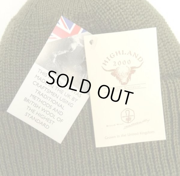 画像3: HIGHLAND 2000 ウール ワッチキャップ オリーブ イングランド製 (NEW) 