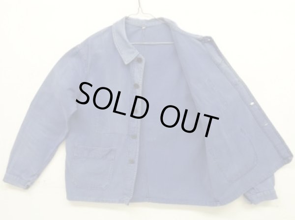 画像4: 60'S LE MONT ST MICHAEL ワークジャケット カバーオール フェードブルー (VINTAGE)