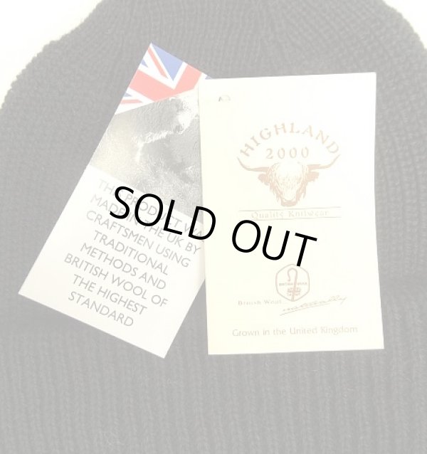 画像3: HIGHLAND 2000 ウール ワッチキャップ ブラック イングランド製 (NEW) 