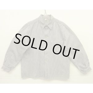 画像: 50'S ユーロワーク Vポケット ショート丈 ワークジャケット カバーオール ストライプ (VINTAGE)