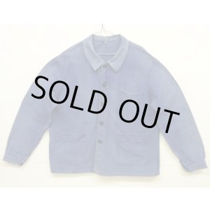 画像: 60'S LE MONT ST MICHAEL ワークジャケット カバーオール フェードブルー (VINTAGE)