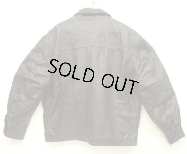 画像4: 00'S GAP 旧タグ 裏地キルティング レザー ドリズラージャケット ブラック (VINTAGE)