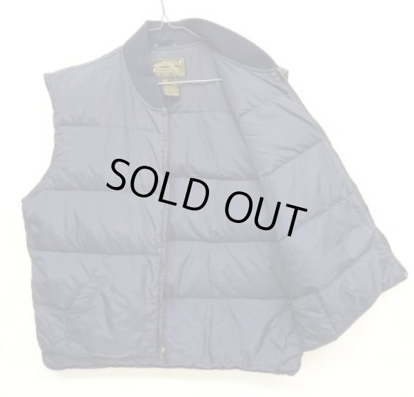 画像3: 90'S EDDIE BAUER 黒タグ グースダウン ダウンベスト ネイビー (VINTAGE)