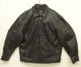 画像: 00'S GAP 旧タグ 裏地キルティング レザー ドリズラージャケット ブラック (VINTAGE)