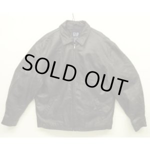 画像: 00'S GAP 旧タグ 裏地キルティング レザー ドリズラージャケット ブラック (VINTAGE)