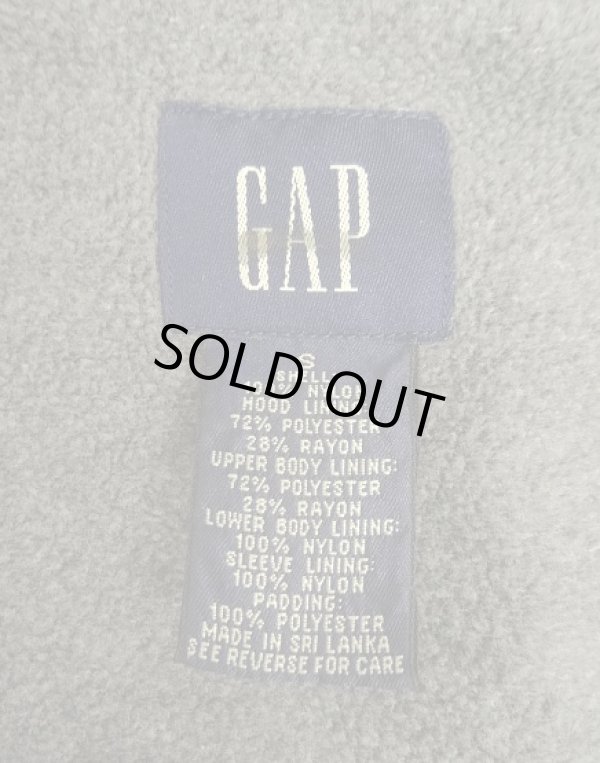 画像2: 00'S GAP 旧タグ 裏地フリース ナイロン アノラック ブラック (VINTAGE)