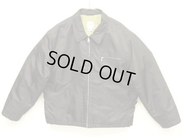 画像1: 00'S GAP 旧タグ 裏地キルティング ナイロン ドリズラージャケット ブラック (VINTAGE)