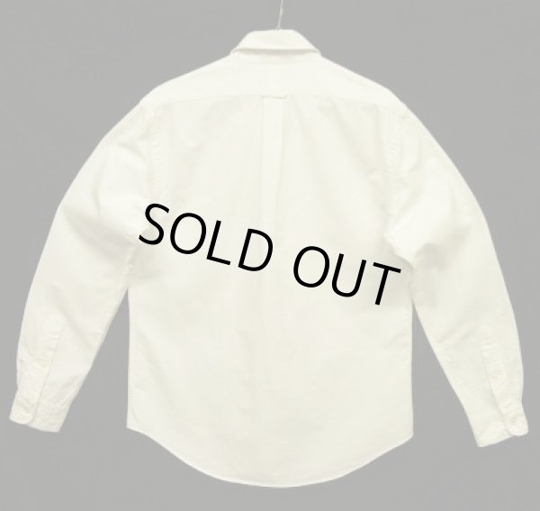 画像4: 90'S RALPH LAUREN "BLEECKER CLUB" ラウンドカラー 長袖 オックスフォードシャツ ホワイト (VINTAGE)