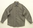 画像1: 90'S RALPH LAUREN "LOWELL SPORT" ヘリンボーン 長袖 シャツ チャコールグレー (VINTAGE)