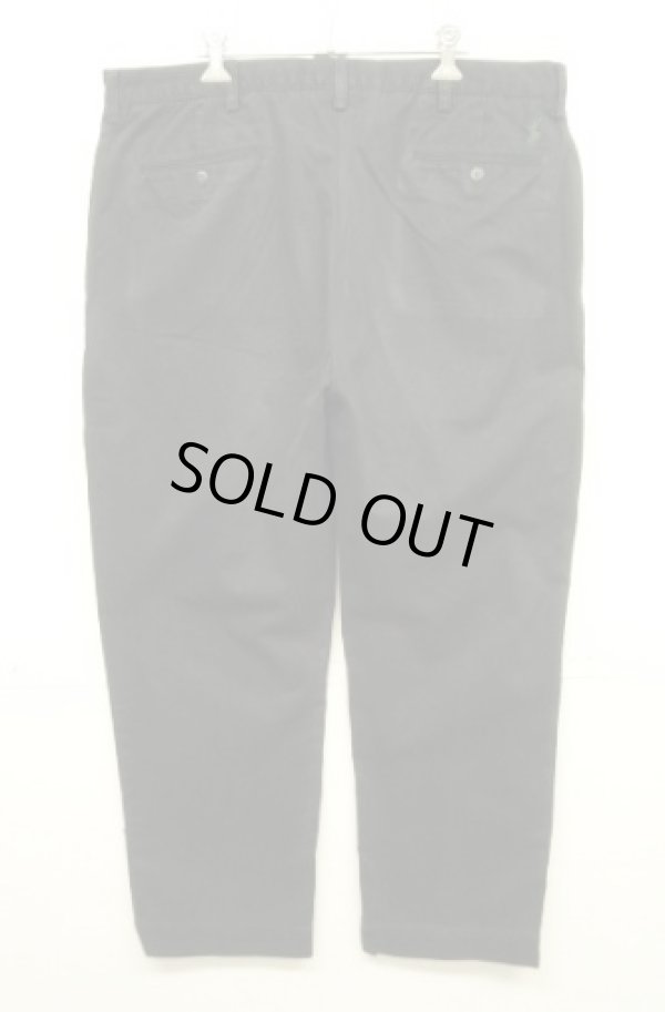 画像3: 90'S RALPH LAUREN "ETHAN PANT" ツープリーツ チノパンツ ブラック (VINTAGE)