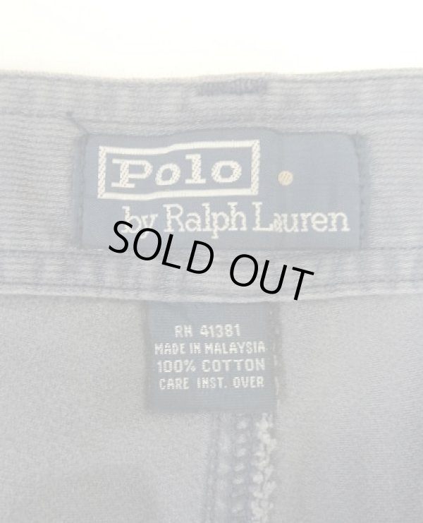 画像2: 90'S RALPH LAUREN コットンピケ ユーティリティパンツ ブルー (VINTAGE)