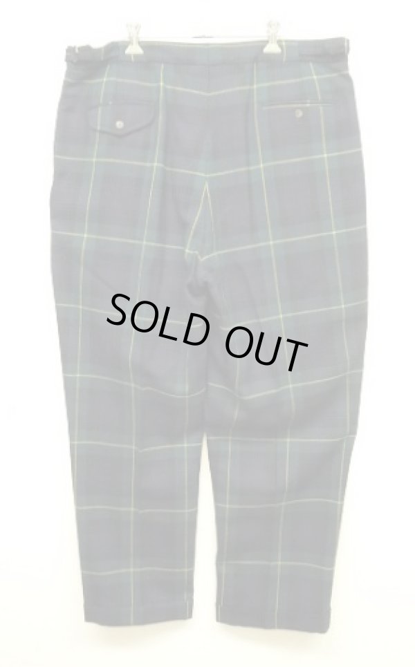 画像3: 90'S RALPH LAUREN ツープリーツ ウール セレモニーパンツ チェック柄 USA製 (VINTAGE)