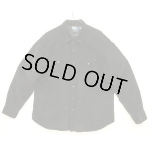 画像: 90'S RALPH LAUREN "CLASSIC WESTERN" コーデュロイ 長袖 ウエスタンシャツ ブラック (VINTAGE)