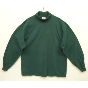 画像: 90'S NIKE 白タグ タートルネック 長袖 Tシャツ ダークグリーン USA製 (VINTAGE)