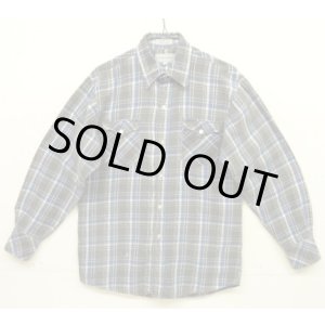 画像: 80'S VAN HEUSEN コットン100% 長袖 フランネルシャツ チェック柄 (VINTAGE)