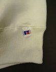 画像4: 90'S RUSSELL ATHLETIC 前Vガゼット付き クルーネック 半袖 スウェットシャツ ホワイト USA製 (DEADSTOCK)