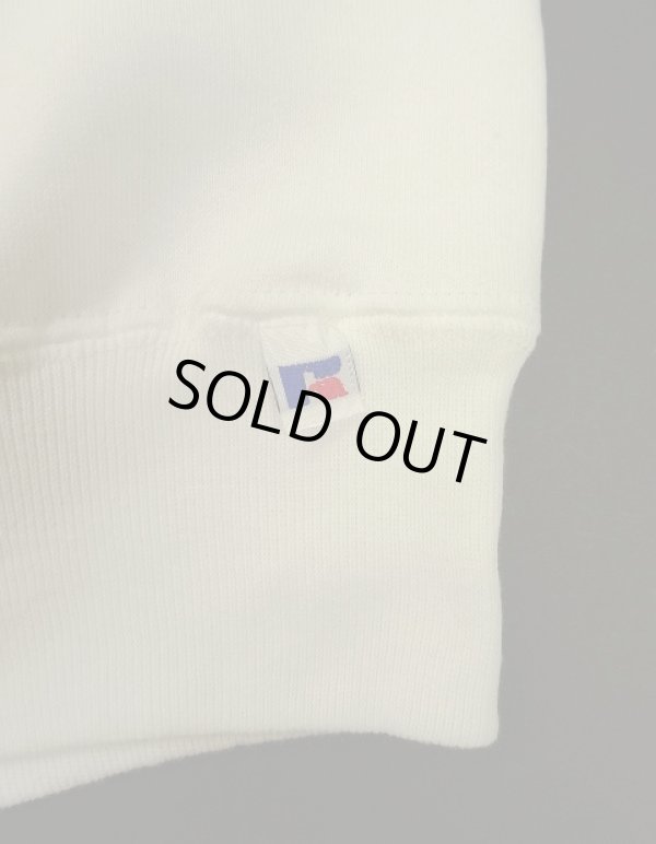 画像4: 90'S RUSSELL ATHLETIC 前Vガゼット付き クルーネック 半袖 スウェットシャツ ホワイト USA製 (DEADSTOCK)