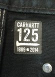 画像4: CARHARTT "125周年モデル" ダブルニー ダック ペインターパンツ ブラック W33L30 USA製 (VINTAGE)