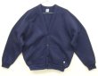 画像1: 90'S RUSSELL ATHLETIC スウェット カーディガン ネイビー USA製 (VINTAGE)