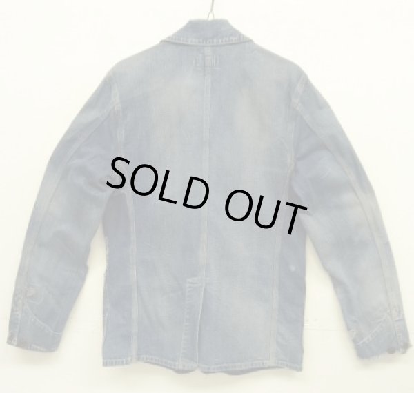 画像7: RRL ”LEWIS" ヴィンテージ＆リペア加工 月桂樹ボタン デニム カバーオール インディゴ USA製 (DEADSTOCK)