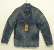 画像1: RRL ”LEWIS" ヴィンテージ＆リペア加工 月桂樹ボタン デニム カバーオール インディゴ USA製 (DEADSTOCK)