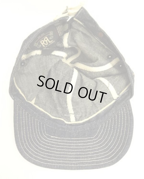 画像5: RRL 耳付きデニム ワークキャップ インディゴ (DEADSTOCK)