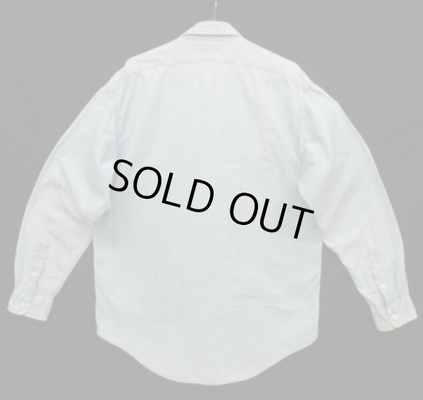 画像3: 90'S RRL 初期 三ツ星タグ 長袖 シャンブレーシャツ ブルー (VINTAGE)