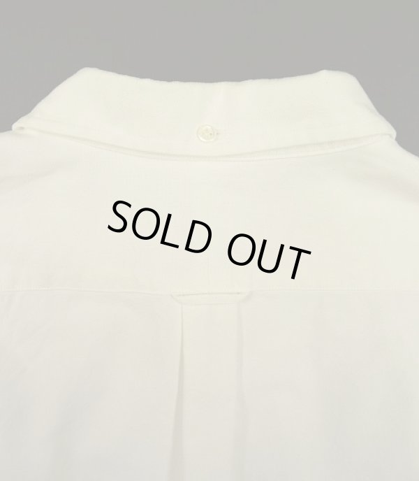 画像6: RRL 耳付きオックスフォード マチ付き 三点留めボタンダウンシャツ ホワイト (USED)