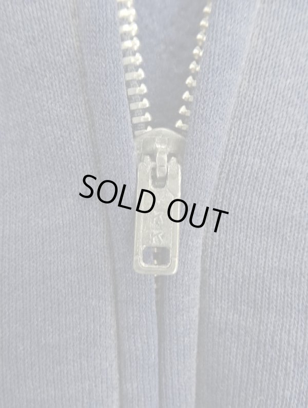 画像3: 90'S CHEETAH フルジップ スウェットパーカー フェードネイビー アルミジップ USA製 (VINTAGE)