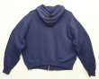 画像3: 80'S UNKNOWN フルジップ スウェットパーカー フェードネイビー アルミジップ (VINTAGE)