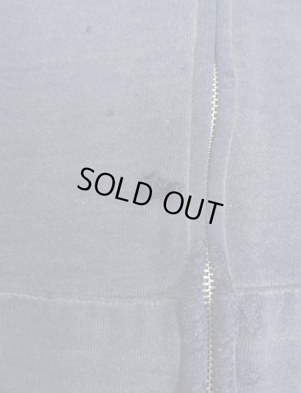 画像6: 90'S CHEETAH フルジップ スウェットパーカー フェードネイビー アルミジップ USA製 (VINTAGE)