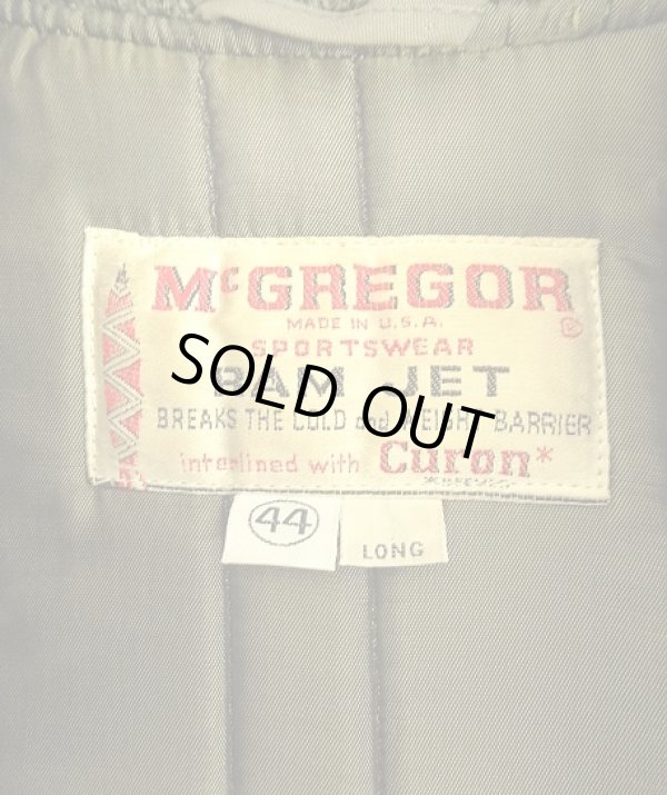 画像2: 60'S McGREGOR "RAM JET" 裏地キルティング ファラオジャケット TALONアルミジップ オリーブ USA製 (VINTAGE)