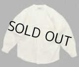 画像: 90'S CACTUS CLOTHING コットン 長袖 バンドカラーシャツ ホワイト (VINTAGE)