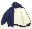 画像4: 90'S PINE GROVE 裏地サーマル フルジップ ダブルフェイス スウェットパーカー ネイビー C&Cジップ (VINTAGE)