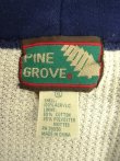画像2: 90'S PINE GROVE 裏地サーマル フルジップ ダブルフェイス スウェットパーカー ネイビー C&Cジップ (VINTAGE)