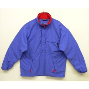 画像: 90'S PATAGONIA 旧ロゴ ハーフジップ ナイロンアノラック ブルー (VINTAGE)